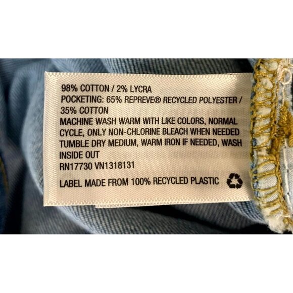 Universal Thread Denim Jeans 24 24W Blue Straight Distressed Stretch Women New - Picture 8 of 8